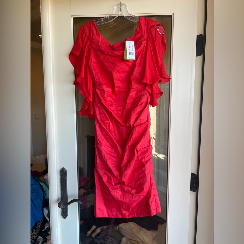 Nicole miller ruched dress